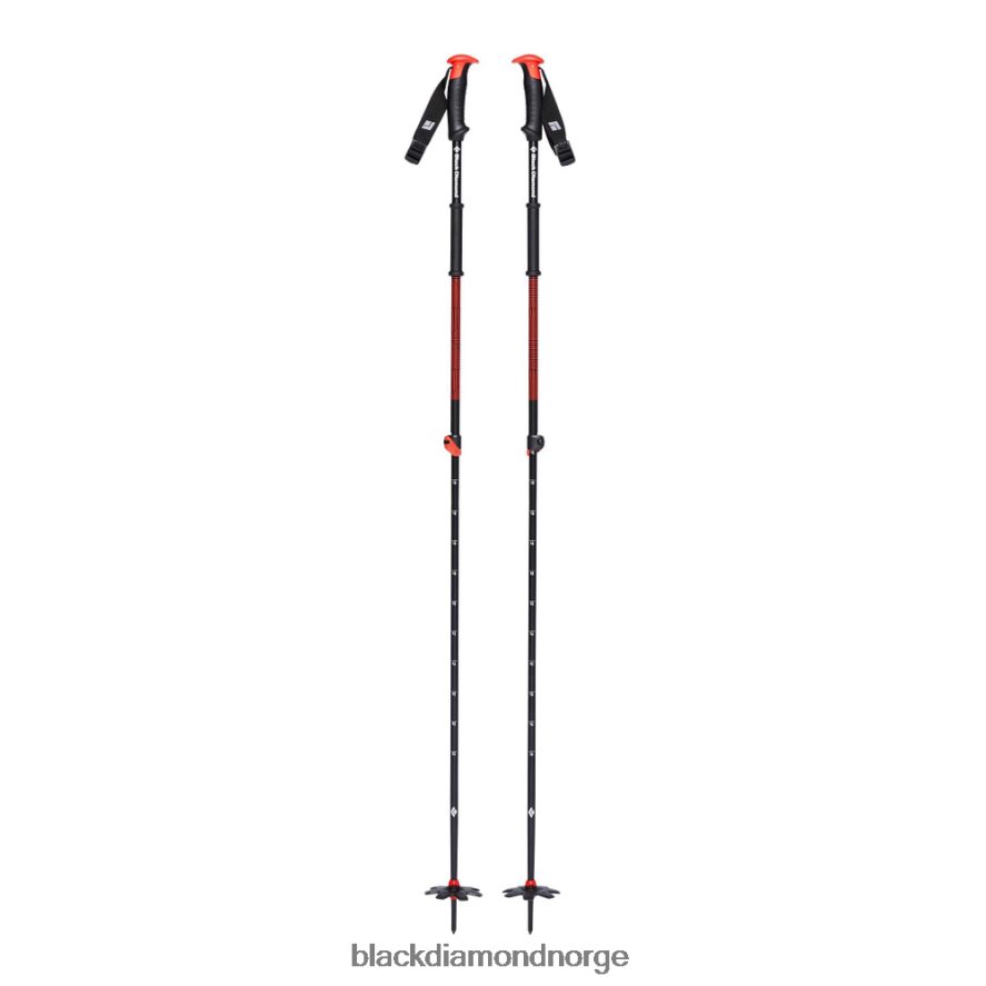 unisex Black Diamond Equipment traversere skistaver hyper rød ski og snowboard 4F00X6545