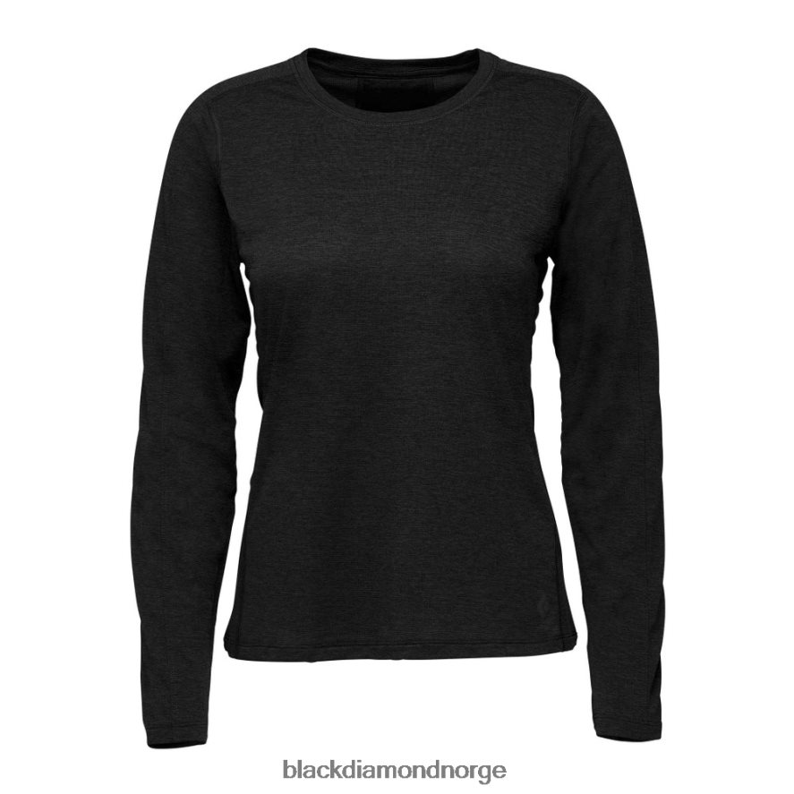 kvinner Black Diamond Equipment lightwire langermet t-skjorte svart klatring 4F00X61741