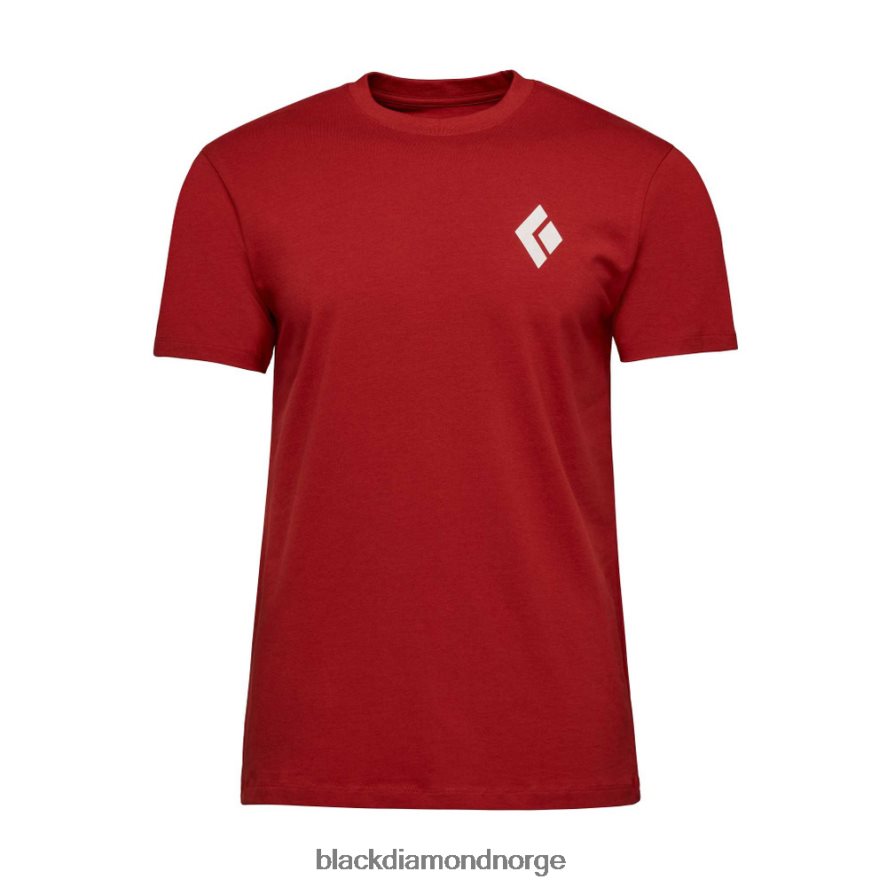 menn Black Diamond Equipment alpinist t-skjorte rød stein samling 4F00X61282